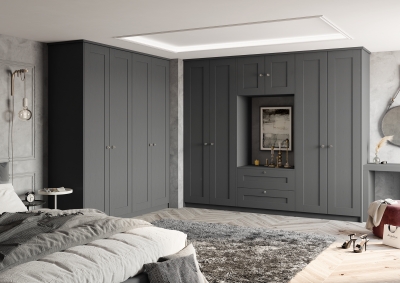 Slate grey clearance wardrobe